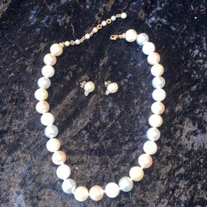 Necklace and earrings